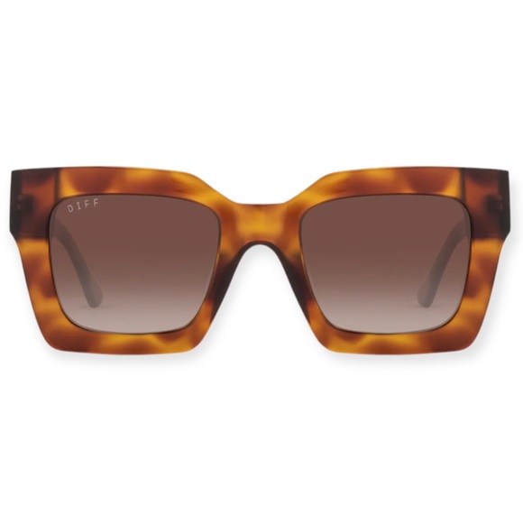 DIFF Dani Sunglasses Andes Tortoise Frame Brown Gradient Lenses - Picture 8 of 8